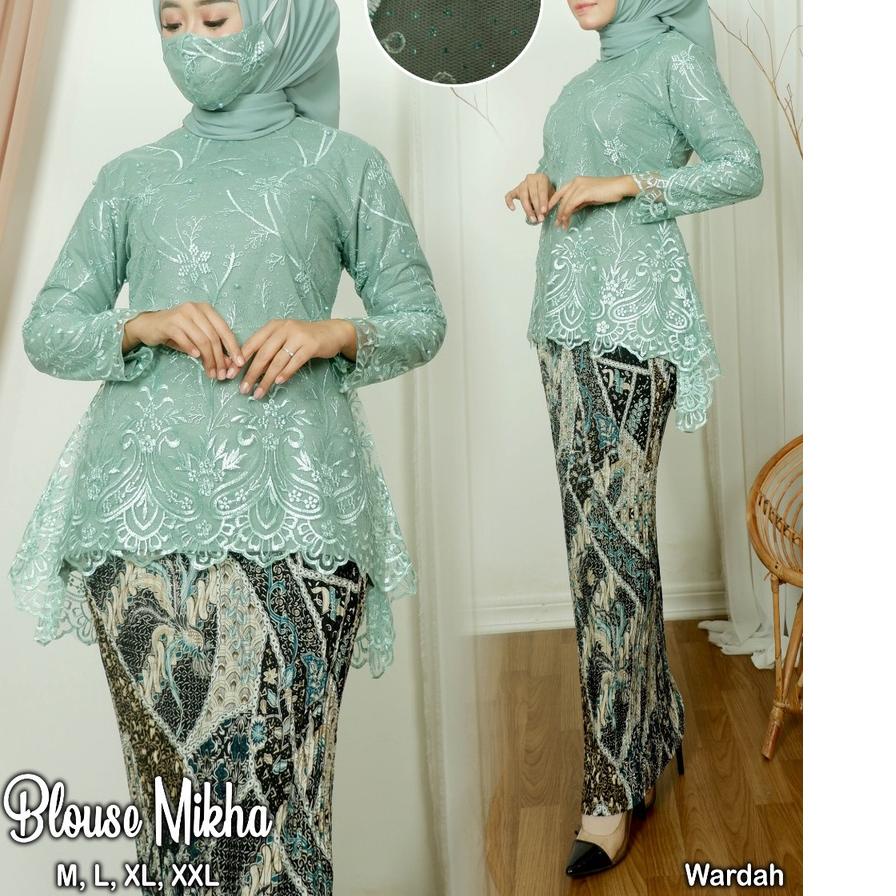 ✭ SET KEBAYA TULLE MIKHA - KEBAYA MODIS KEKINIAN - KEBAYA CANTIK - MODEL KEBAYA 2022 - KEBAYA PESTA 