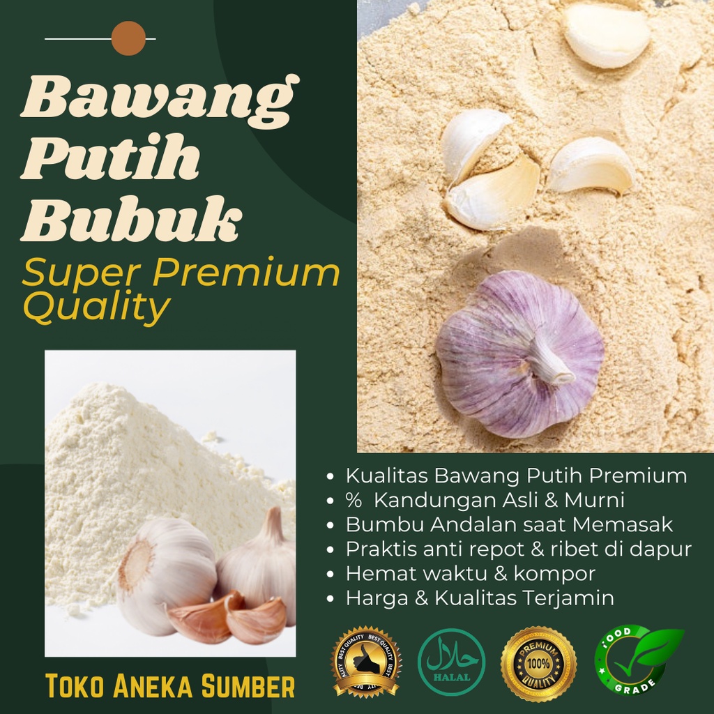 

Bawang Putih / Garlic Bubuk / Powder / Instant Mixed Recommended & Best Quality From Premium Ingredients