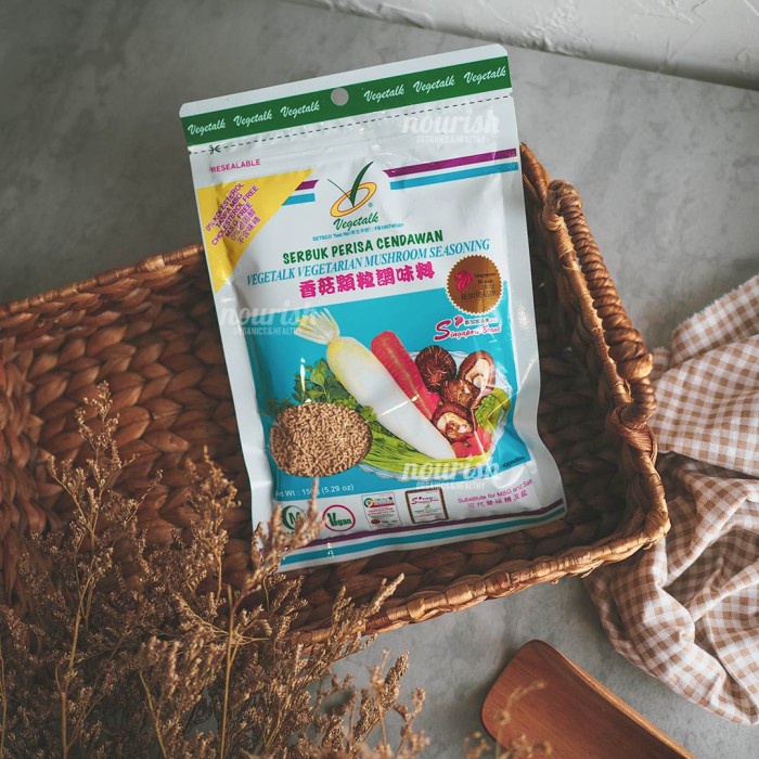 

Vegetalk, Vegetarian Mushroom Seasoning (Kaldu No MSG Halal) 150gr