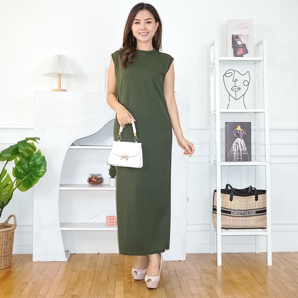 MakeGrosir - INNER DRESS RAJUT SPAN | TERUSAN WANITA LONG DRESS