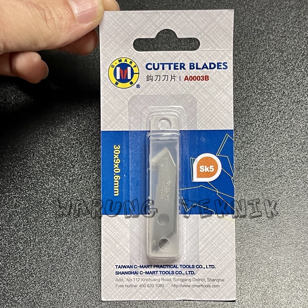 C-MART 5 PCS REFILL CUTTER BLADE - CUTTER ACRYLIC - ISI PISAU AKRILIK