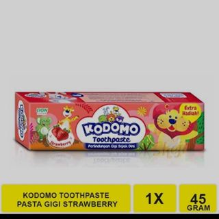 KODOMO PASTA GIGI GEL GRATIS MAINAN ANAK - Merah