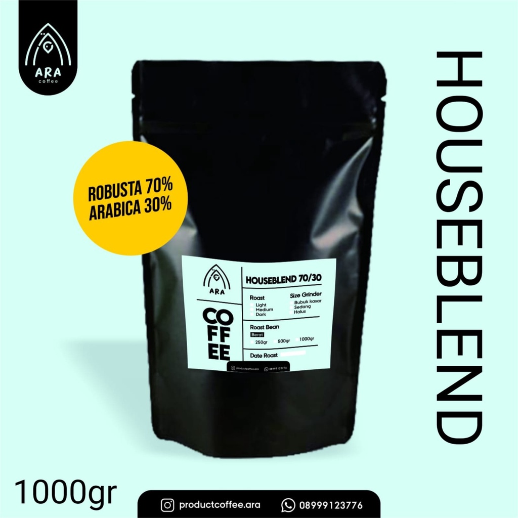 

Kopi HOUSE BLEND 70/30 | Kopi Bubuk / Biji Kopi | Kopi Premium Murah 1 kg