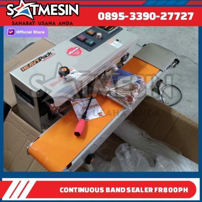 

Mesin Segel/Perekat Plastik Kemasan Continous Band Sealer Fr-800Ph