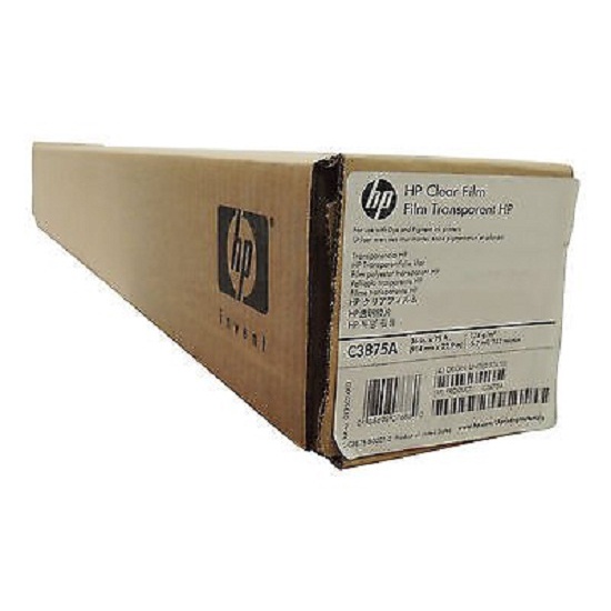 

HP Media Clear Film (36" x 75' roll) 5.2mil 174/m2 914mm x 22.9m C3875A