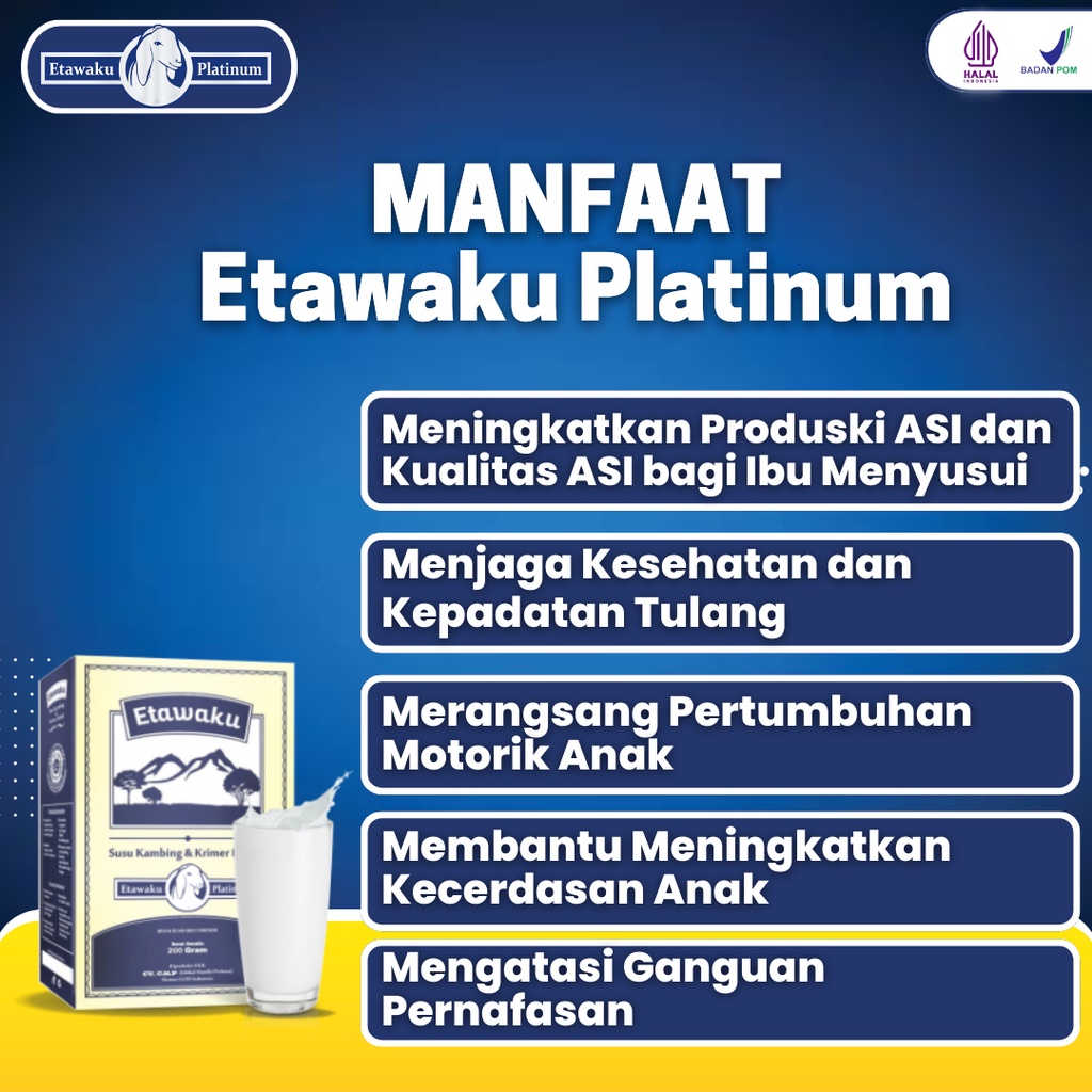 ETAWAKU PLATINUM ORIGINAL | Susu Kambing Etawa Atasi Masalah Nyeri Sendi Pernafasan Kesehatan dan Kepadatan Tulang