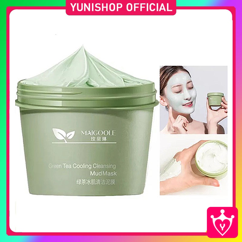 Maigoole/Meidian Green Tea Clay Mask / Masker Lumpur Greentea Pore Clean / Masker Wajah Pembersih Komedo / TV-98