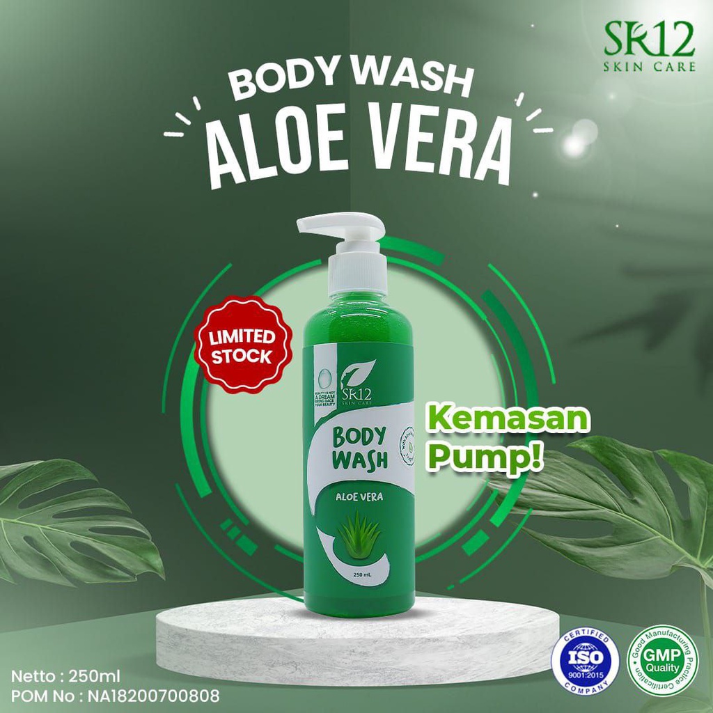 SR12 SABUN MANDI ALOEVERA BPOM / SABUN BADAN CAIR PENCERAH &amp; PENYEGAR KULIT / BODY WASH ALOEVERA