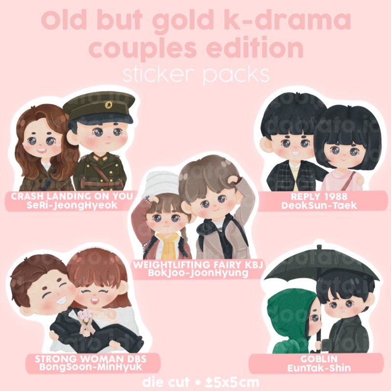 Old But Gold K-Drama Couples Edition Sticker Packs by dootato.id • Reply 1988 • Crash Landing On You