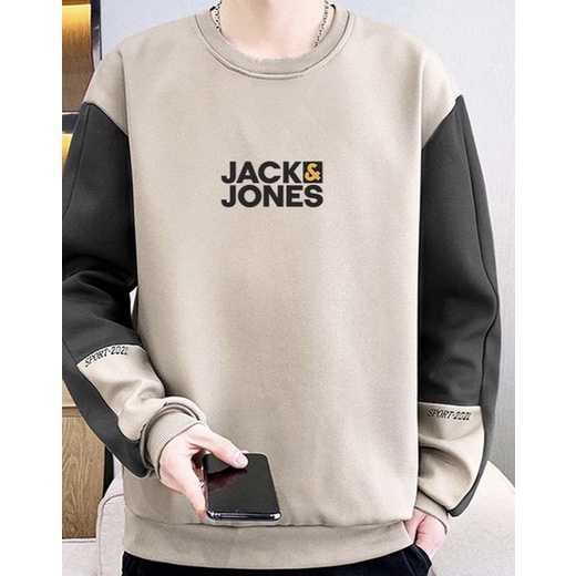 SWEATER JACK&amp;JONES CREWNECK OBLONG PRIA WANITA ATASAN MODEL KAOS POLO OUTERWEAR KOREAN STYLE