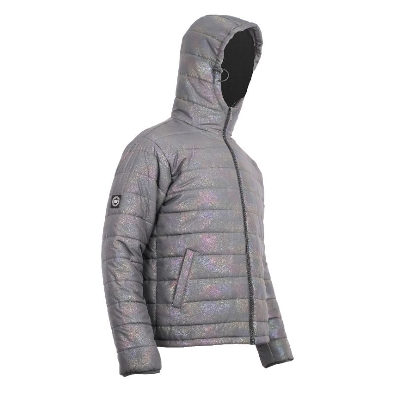 TROUBLEMAKER PUFFER JACKET HOLOGRAM CHAMELEON GREY - PUFFER - JACKET GELEMBUNG - OUTDOOR JACKET - CA
