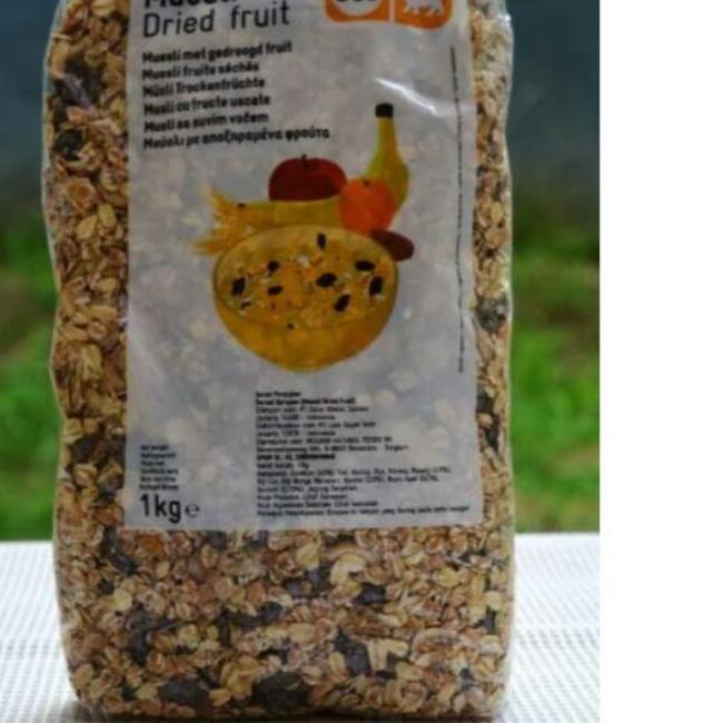 

☃ Muesli Dried Fruit 1kg Granula granola HALAL ☉