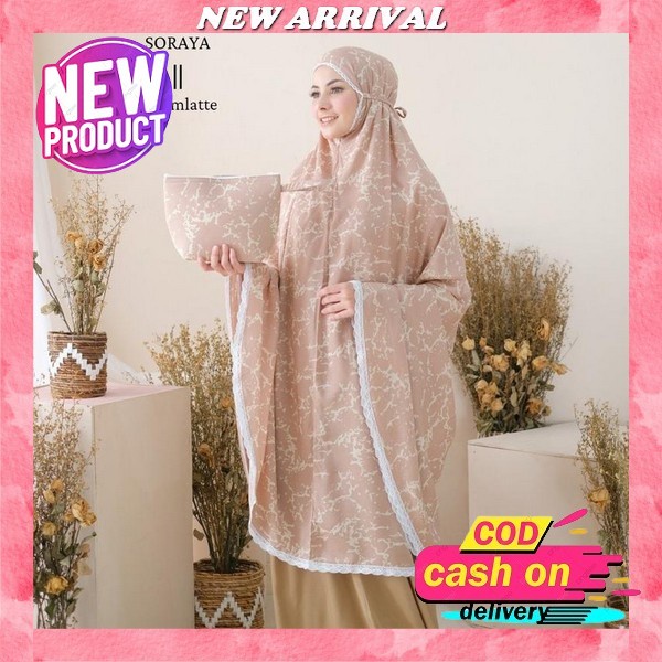 Mukena Reyna Series Sakeena 2 In 1 Katun Jepang Ori Mukena 2In 1 Terbaru Bahan Adem Mukenah Lebaran 