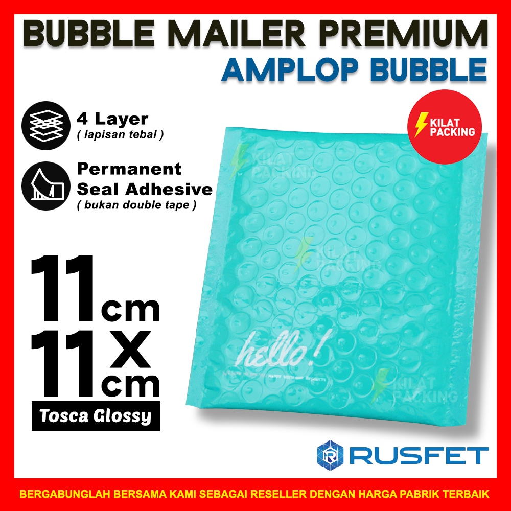

Amplop bubble murah bubble mailer polybubble packing tosca 11x11 cm