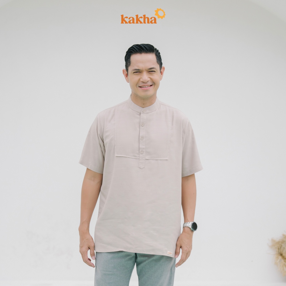 Kakha - Sarimbit Keluarga Halmahera (B) / Baju couple keluarga / Sarimbit Keluarga / Baju muslim couple-Koko Ayah Pendek