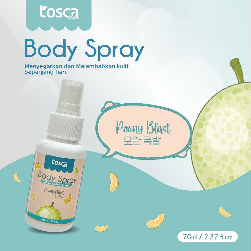 TOSCA BODY SPRAY / BODY SPRAY PENYEGAR TUBUH TOSCA / TOSCA ANTI BAU BADAN