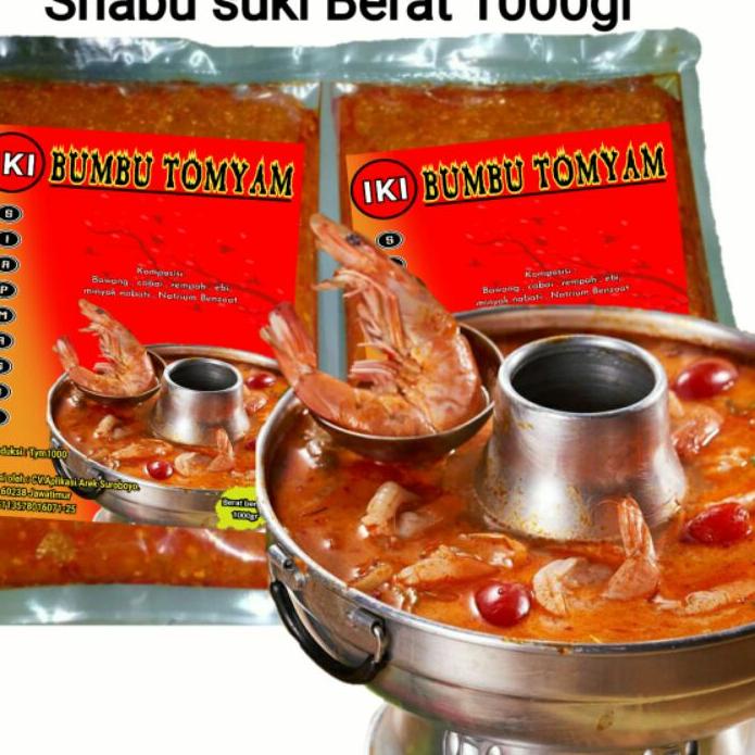 

❇ Bumbu tomyam 1kg | bumbu shabu suki | bumbu steamboat | tomyam | ikishabuyaki | perencah tomyam ✽