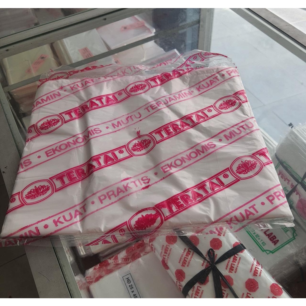 Plastik kresek bening besar Teratai