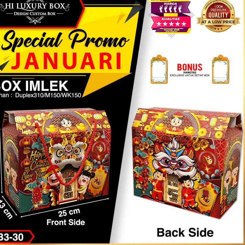 

Semuanya baru kotak imlek|box hampers|gable box|box imlek|packaging imlek|B3-30