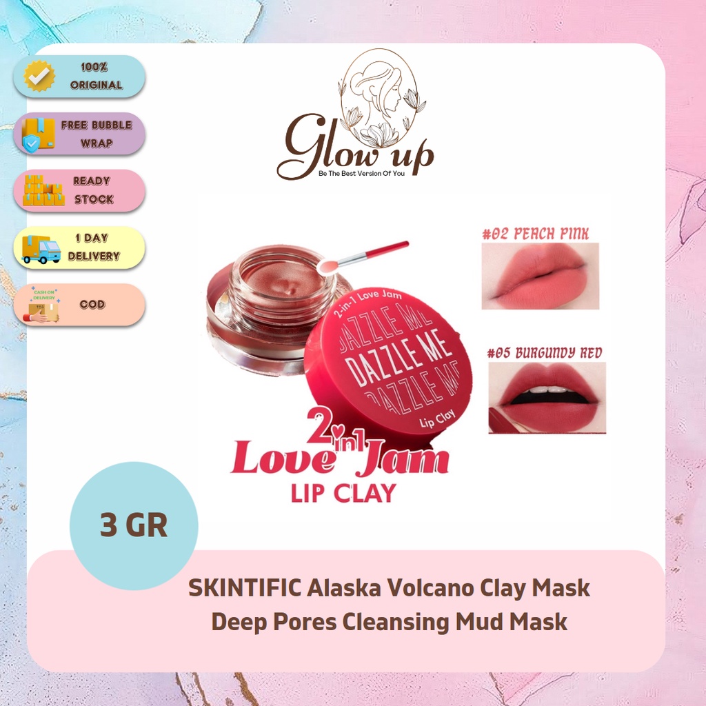 DAZZLE ME 2IN1 LOVE JAM LIP CLAY | LIP CREAM | LIP MATTE | LIP TINT | LIPSTIK LIPSTICK DAZZLE ME
