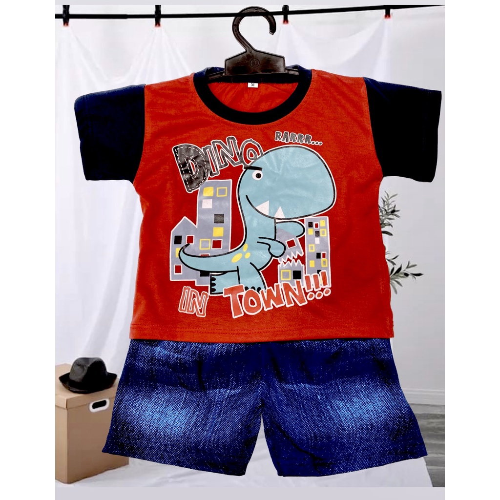 Setelan anak motif jeans 0-7 tahun