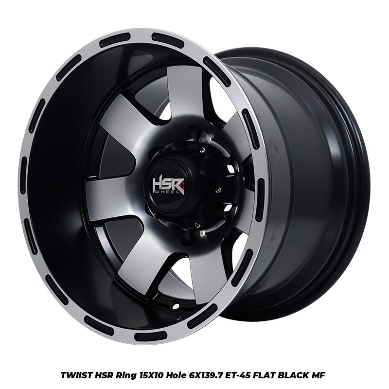 Velg HSR TWIIST JT7015 R15 Velg Mobil Ring 15 Lebar 10 Terrano Ranger Hardtop Fortuner