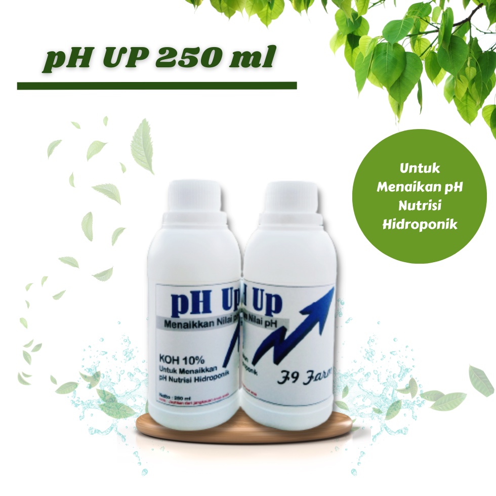 pH Up KOH 10% Nutrisi Hidroponik Botol 250 ml