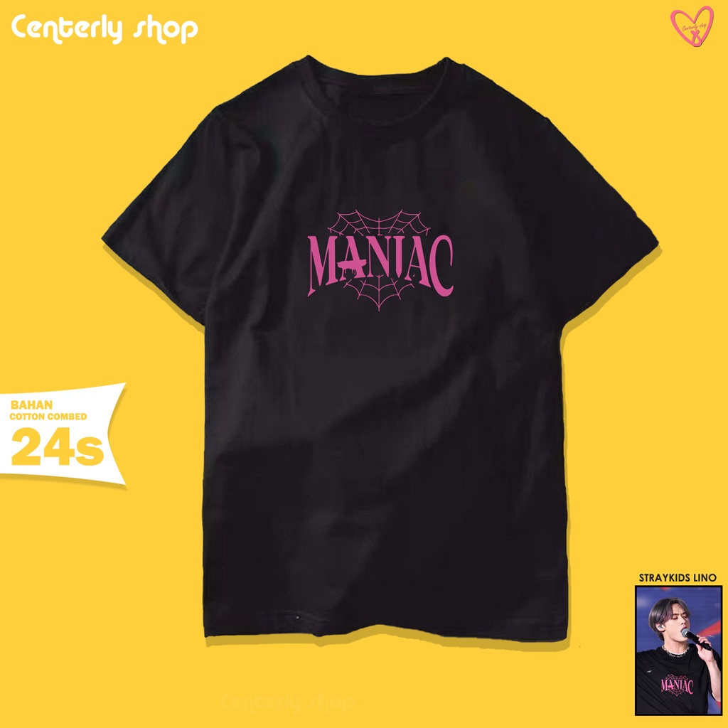 Kaos Stray kids Unveil Maniac Seoul Semi oversize Unisex