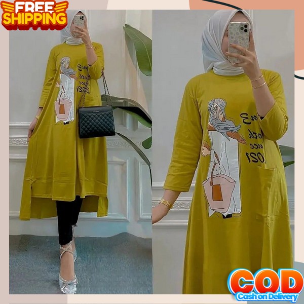 Baju Gamis Remaja Dewasa Seragam Pesta Wanita Moslem Dress Muslimah Fashion Muslim Busui Baju Gamus 