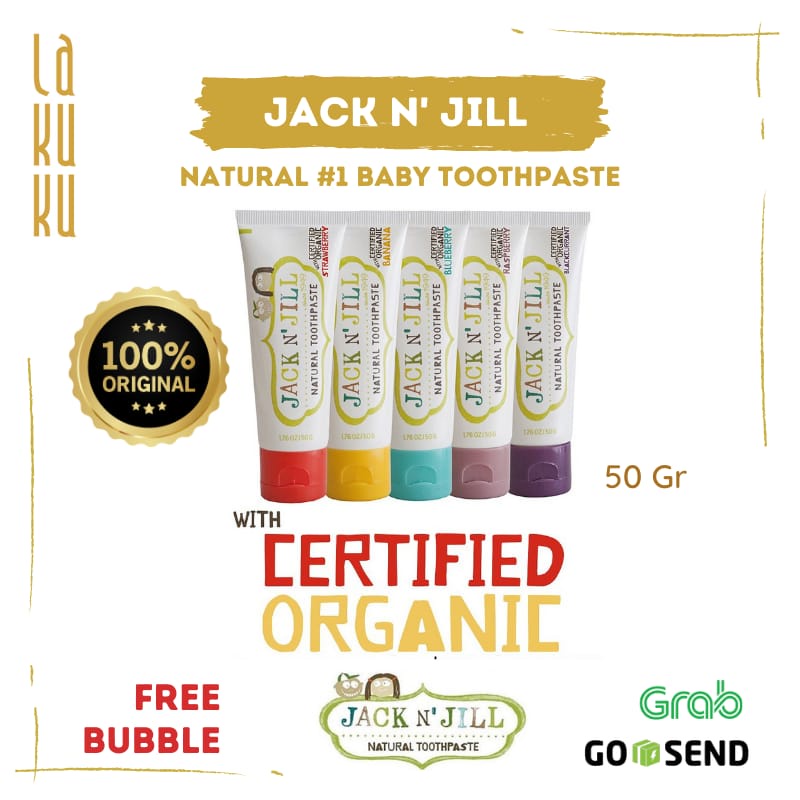 Lakuku - Jack N' Jill Natural Baby Toodlers Organic Toothpaste Pasta Gigi Odol Anak