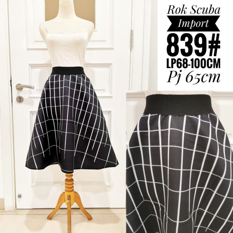 Rok wanita scuba import#839