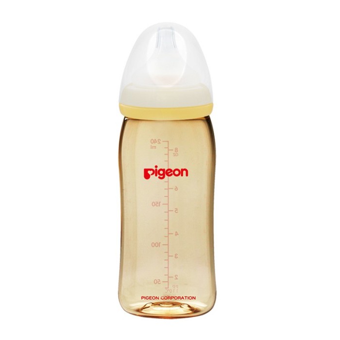 Pigeon Bottle PPSU With Peristaltic Plus Nipple 240ml / Animal Yellow / yellow polos