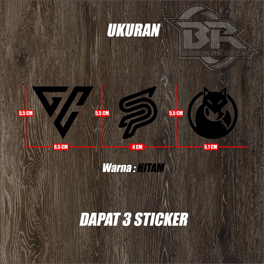 Sticker Cutting Logo GC / SP Stiker Motor