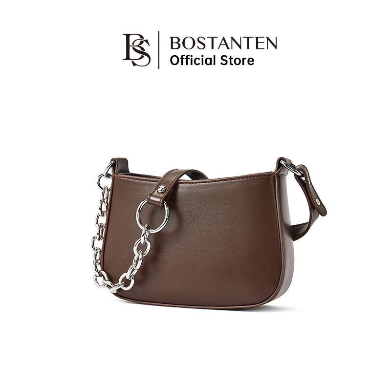 Bostanten Tas Bahu Wanita Tas Selempang Model Rantai Tebal Tas Fashion