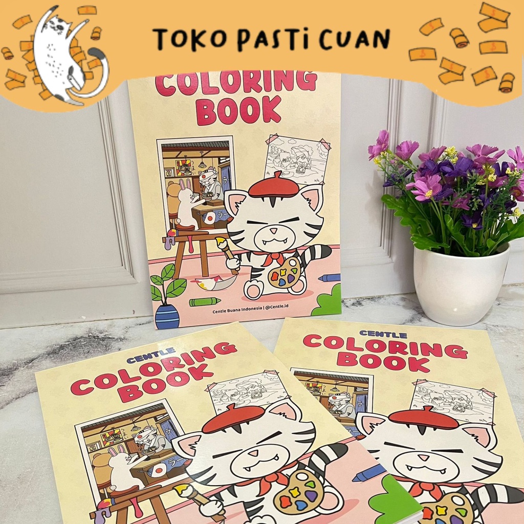 

buku gambar sampul kucing isi 25 lembar untuk kreatifitas anak mewarnai bisa menggunakan cat air bisa COD termurah kebutuhan sekolah