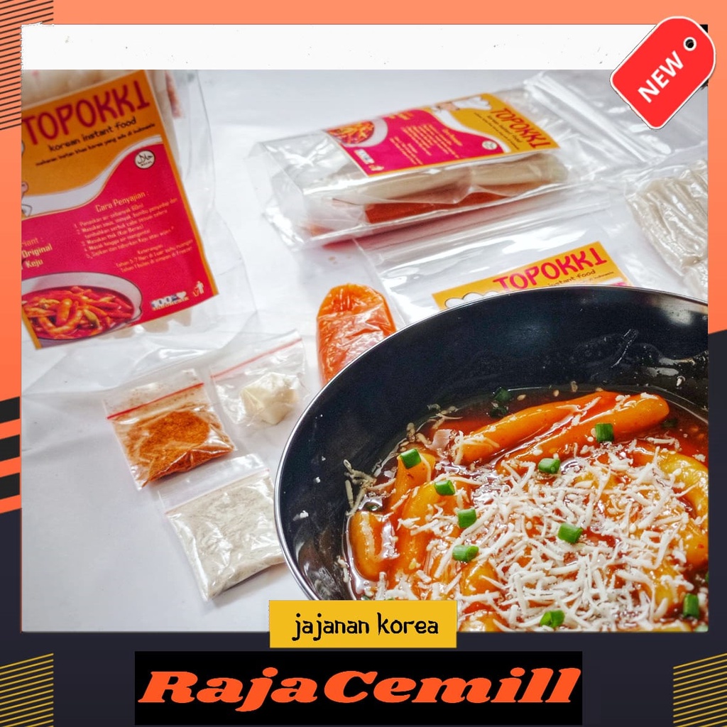 

RajaCemill Topokki Instan Halal Rice Cake Murah Tokpokki Keju Instan Mujigae Murah