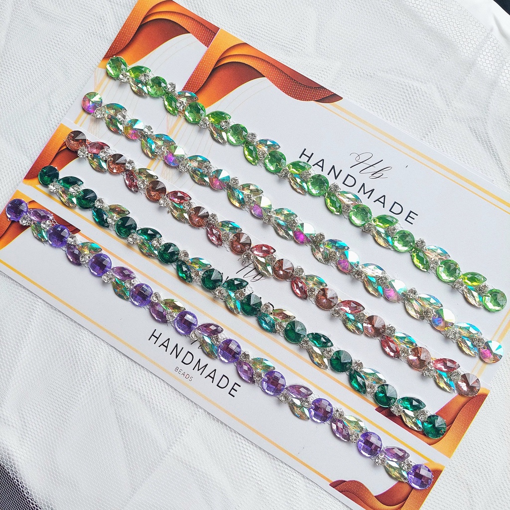 Payet Rangkai Leher F03 / Payet Rangkai Pinggang / Payet Rangkai Dada / Bisa Custom Warna & Ukuran