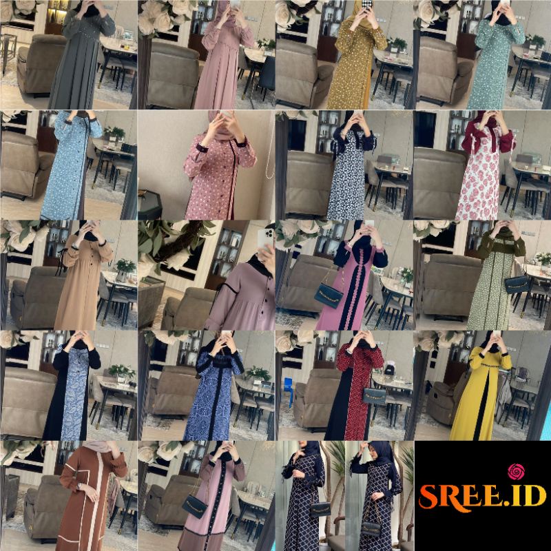 DEFECT MINOR SALE❗READY STOCK❗ORIGINAL BY KALEELA ID Baju Gamis Dress Muslimah Casual