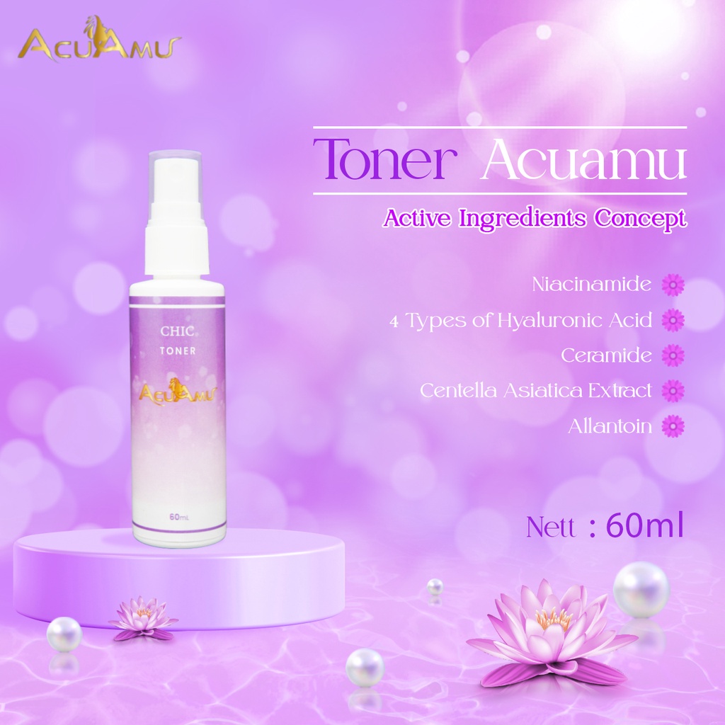 ACUAMU FACIAL TONER BRIGTHENING | TONER PENCERAH WAJAH