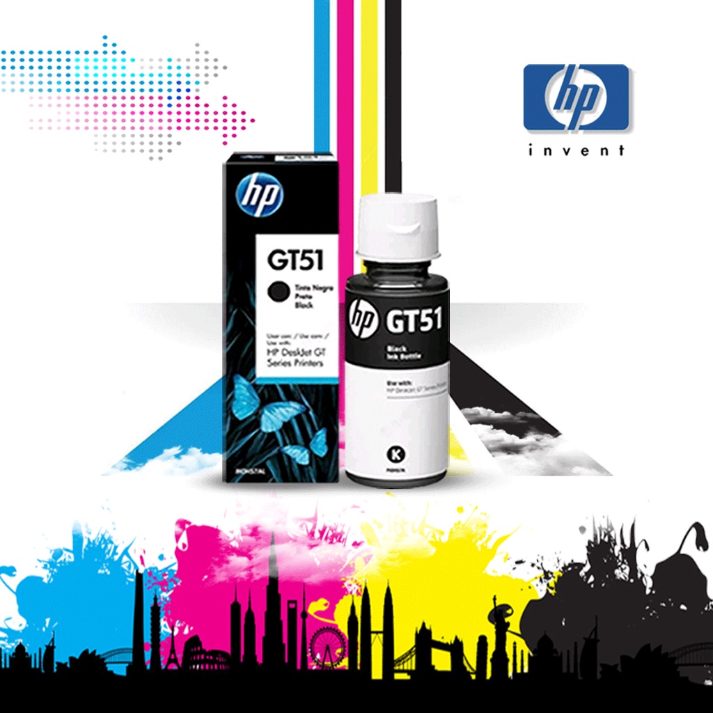 Tinta printer HP GT-51 GT-52 BLACK ink 115 310 315 410