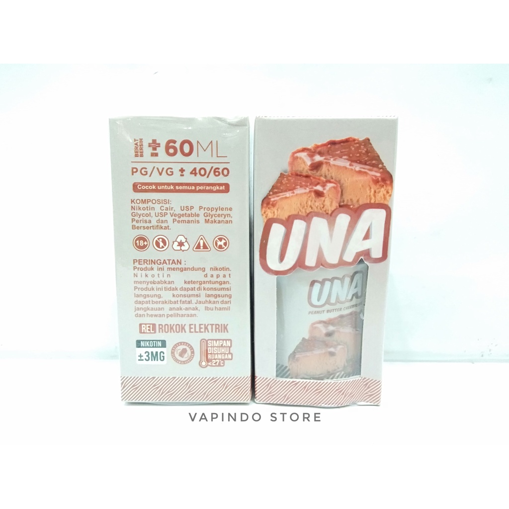 UNA PEANUT BUTTER CHEESECAKE 60ML 3MG BY VAPEBOSS X IDJ