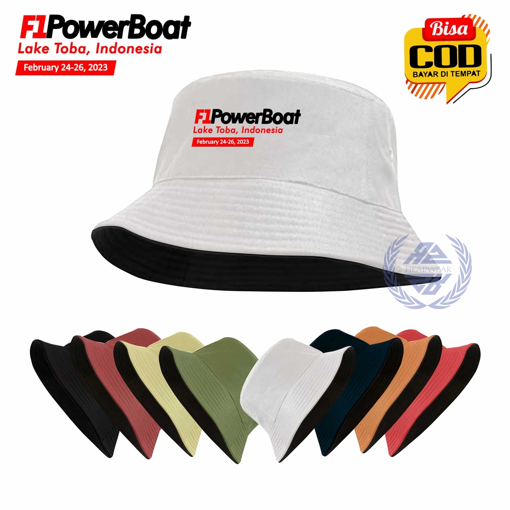 Topi Bucket F1 Fowerboot Lake Toba - Topi Bucket Hat Casual &amp; Trendy