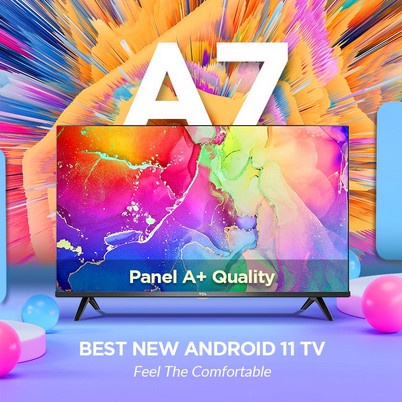 TCL 40 inch Smart TV LED - Android 11.0 - FHD - WIFI Netflix (40A7) - TANPA PENGAMAN