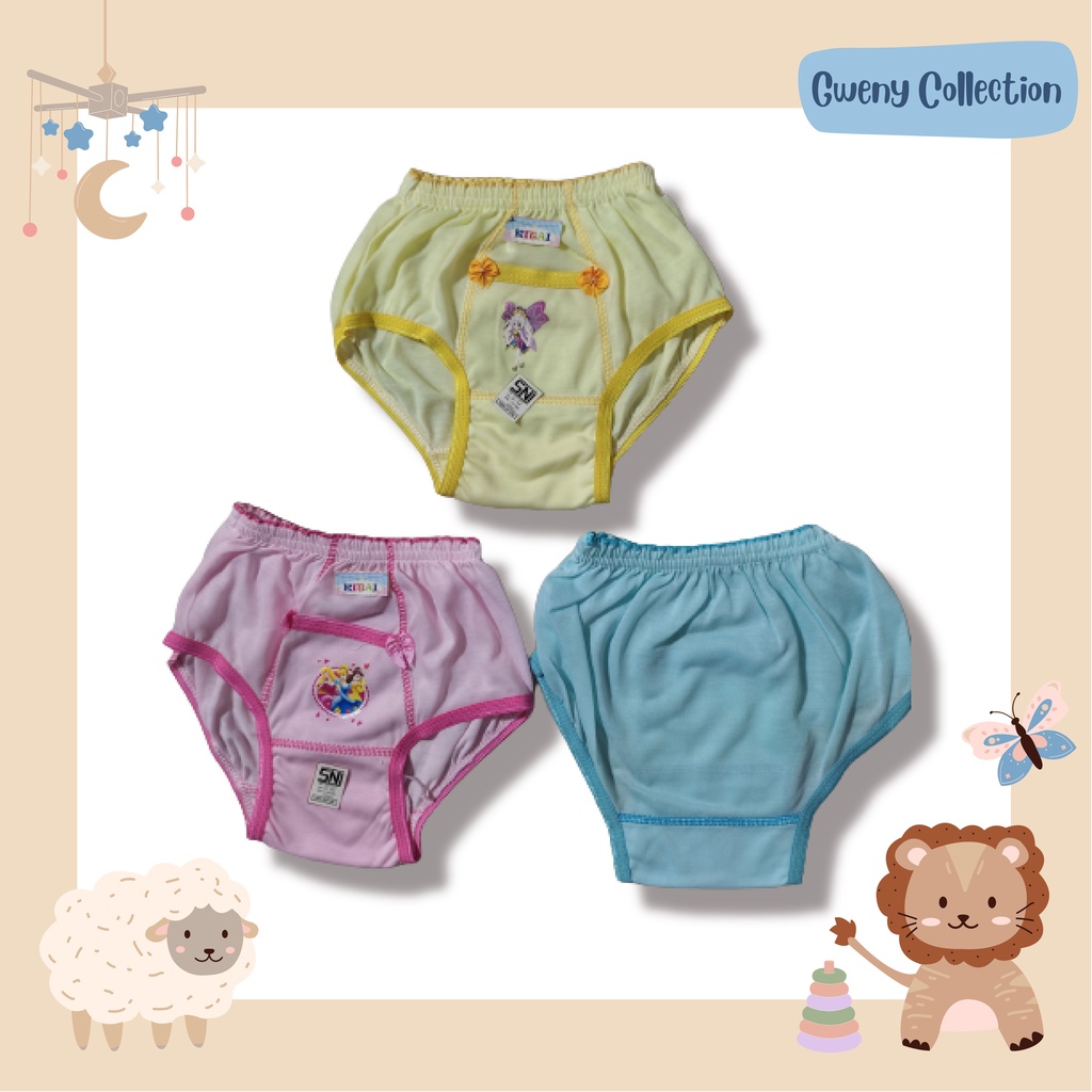 CELANA DALAM COTTON ANAK PEREMPUAN CD KANTONG