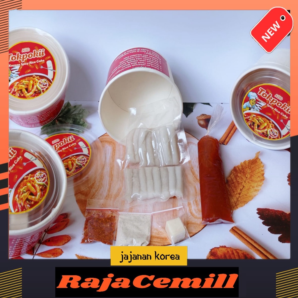 

RajaCemil 2 Pic Tokpokki Korean Instan Spicy Rice Cake Topokki Pedas Murah Topoki Keju Instan