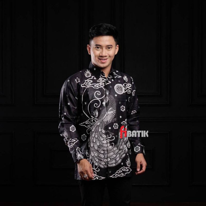 Kemeja Batik Anak Laki-laki Lengan Panjang Dan Pendek Motif Merak Batik Tradisional Daerah jayapura