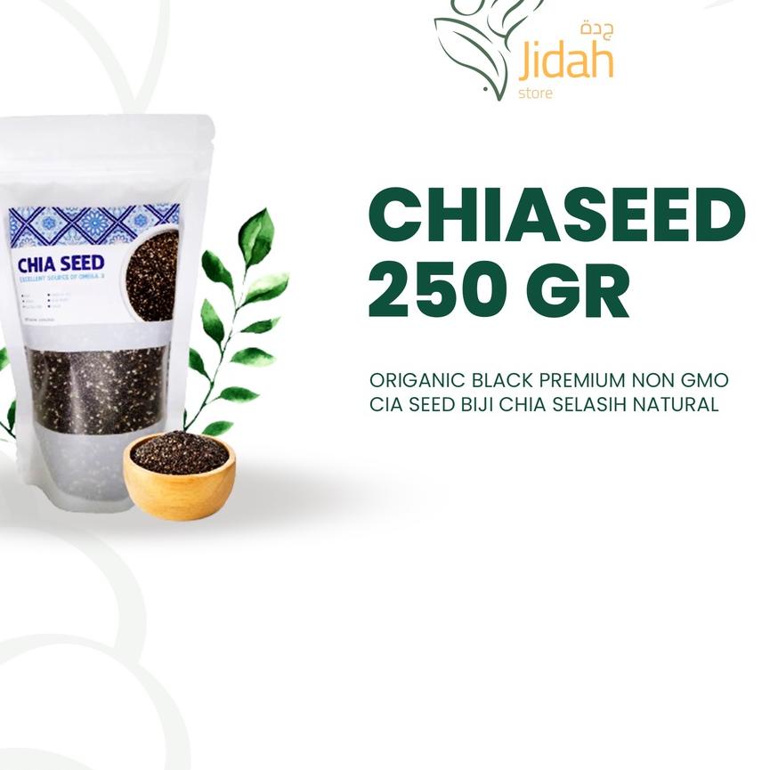 

℗ chia seed organic premium 250gr non GMO biji Chia selasih chia seed makanan diet cia sead orkanik ♣