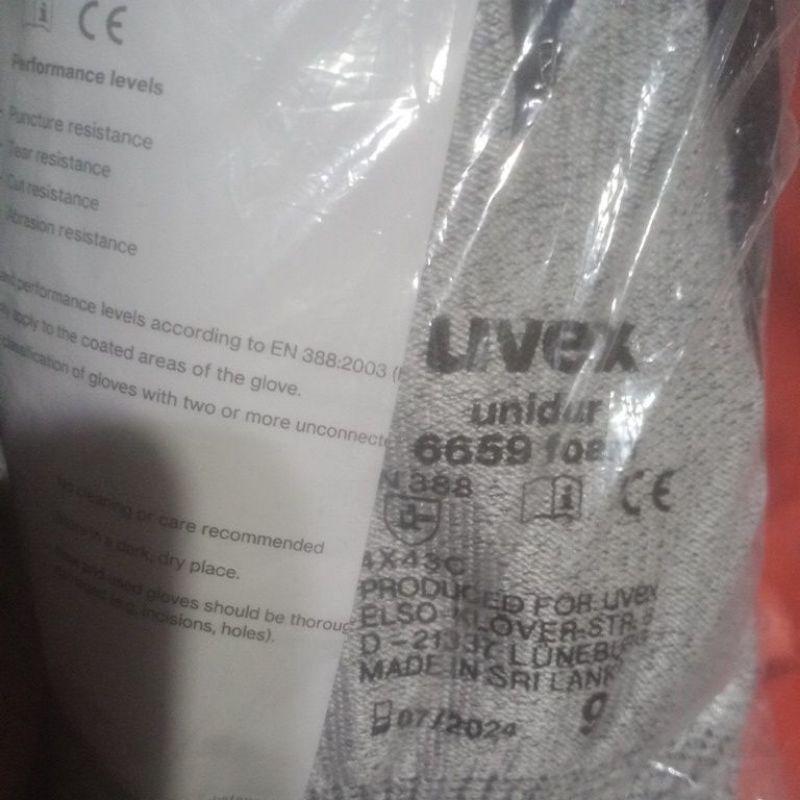 Safety Glove Uvex Unidur 6659 Foam