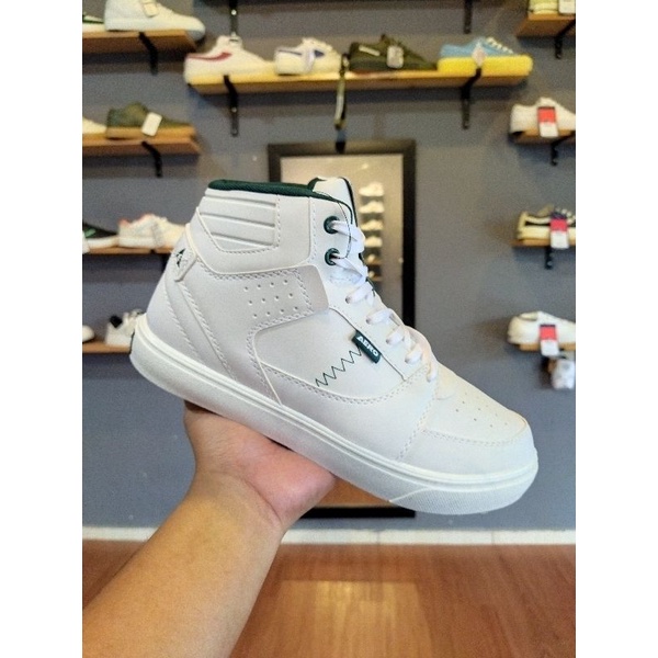 Aerostreet Hoops High Putih Army - Sepatu Sneakers