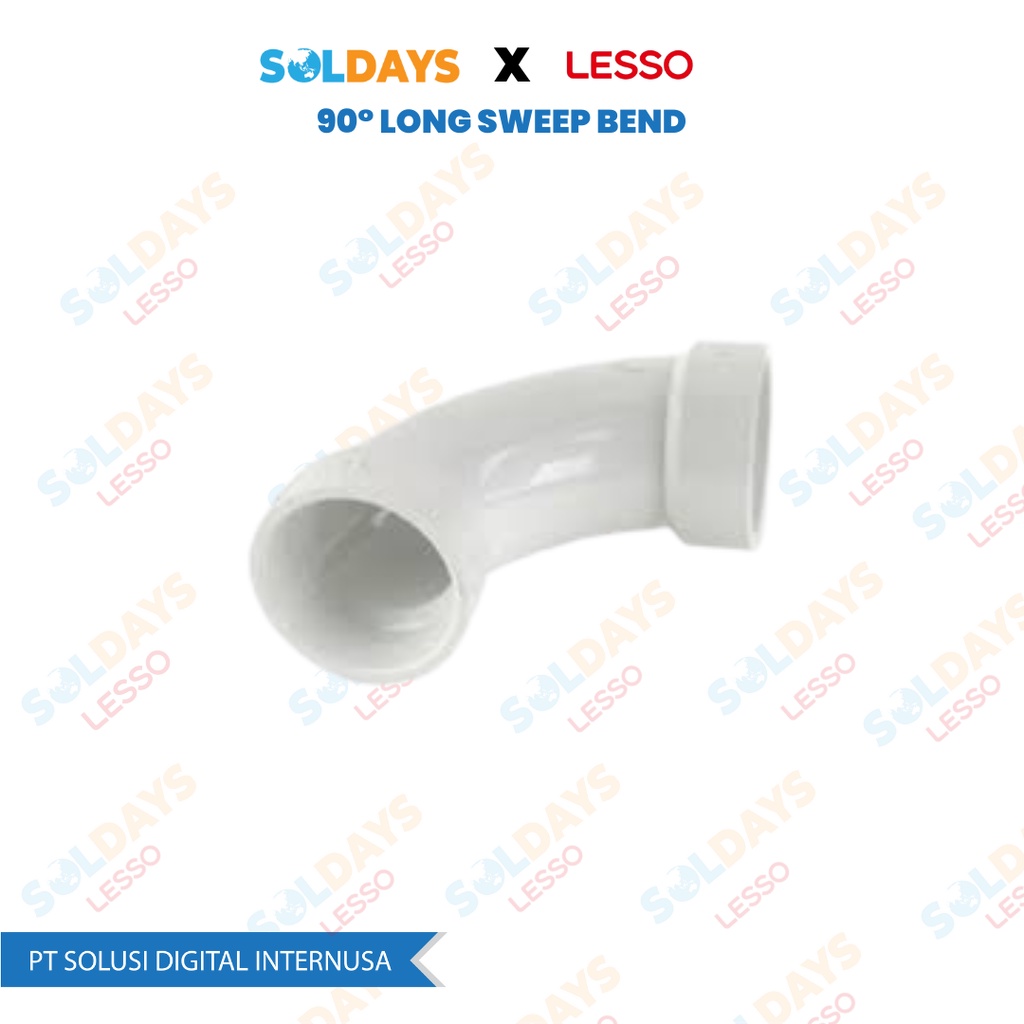 LESSO 90° Long Sweep Bend - dn32 / Conduit Fitting